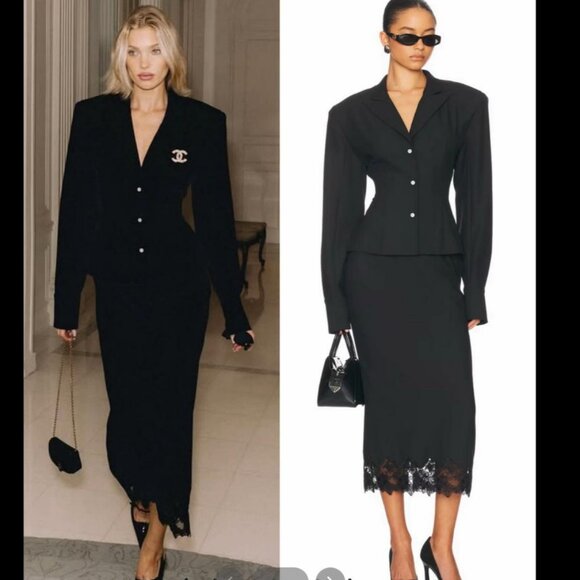 Helsa suit midi skirt with lace - Picture 16 of 16